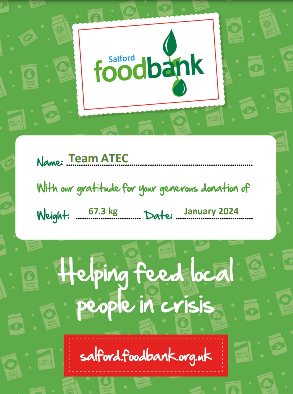 Atec Visit Local Food Bank